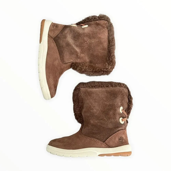 TIMBERLAND | Brown | Tracks Faux Shearling Bootie Fashion Boot - Picture 8 of 15